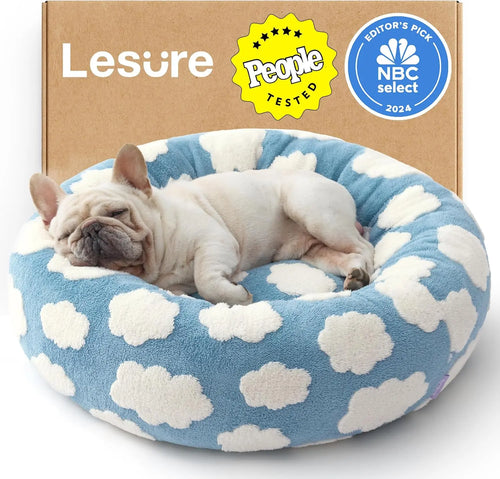 Cloud-Soft Calming Donut Bed – Ultra-Plush Anti-Anxiety Pet Bed