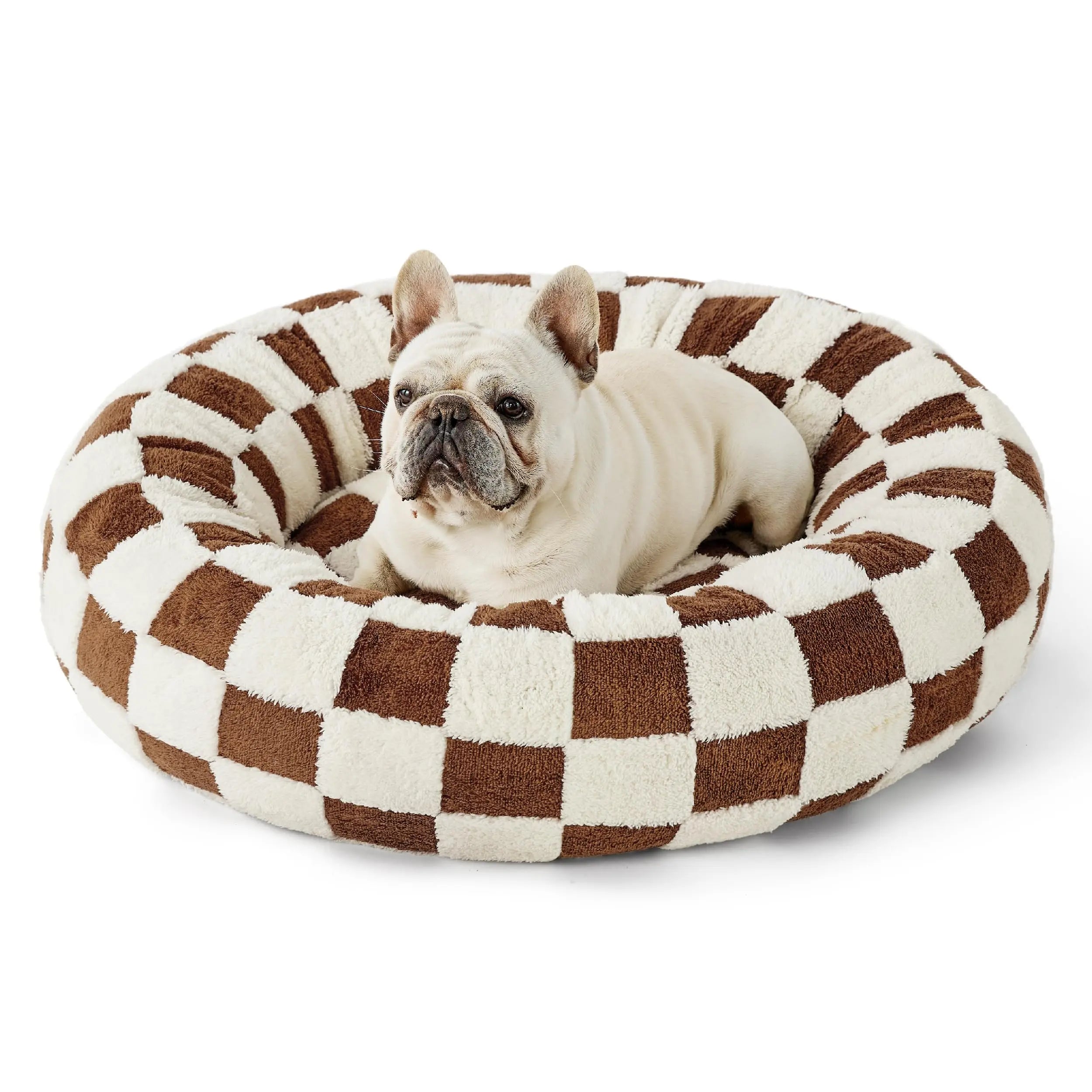 Cloud-Soft Calming Donut Bed – Ultra-Plush Anti-Anxiety Pet Bed
