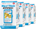 Petkin Big n' Thick Grooming Wipes - 400 Count (4-Pack)