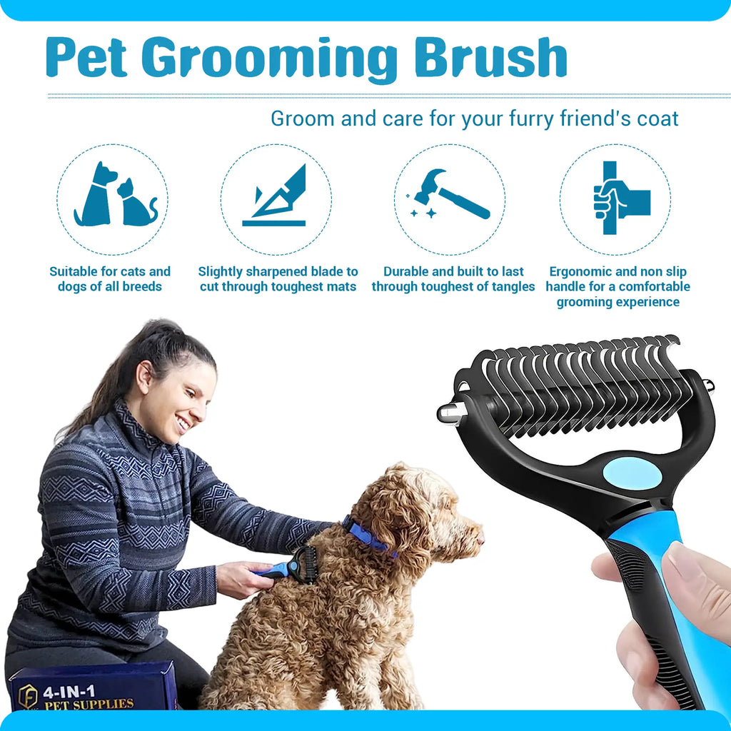 FIDEH 4-in-1 Pet Grooming & Care Essential Kit
