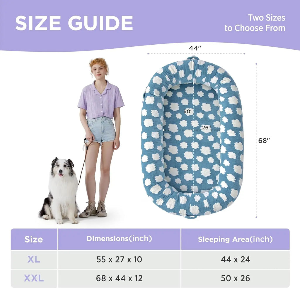 Cloud-Soft Calming Donut Bed – Ultra-Plush Anti-Anxiety Pet Bed