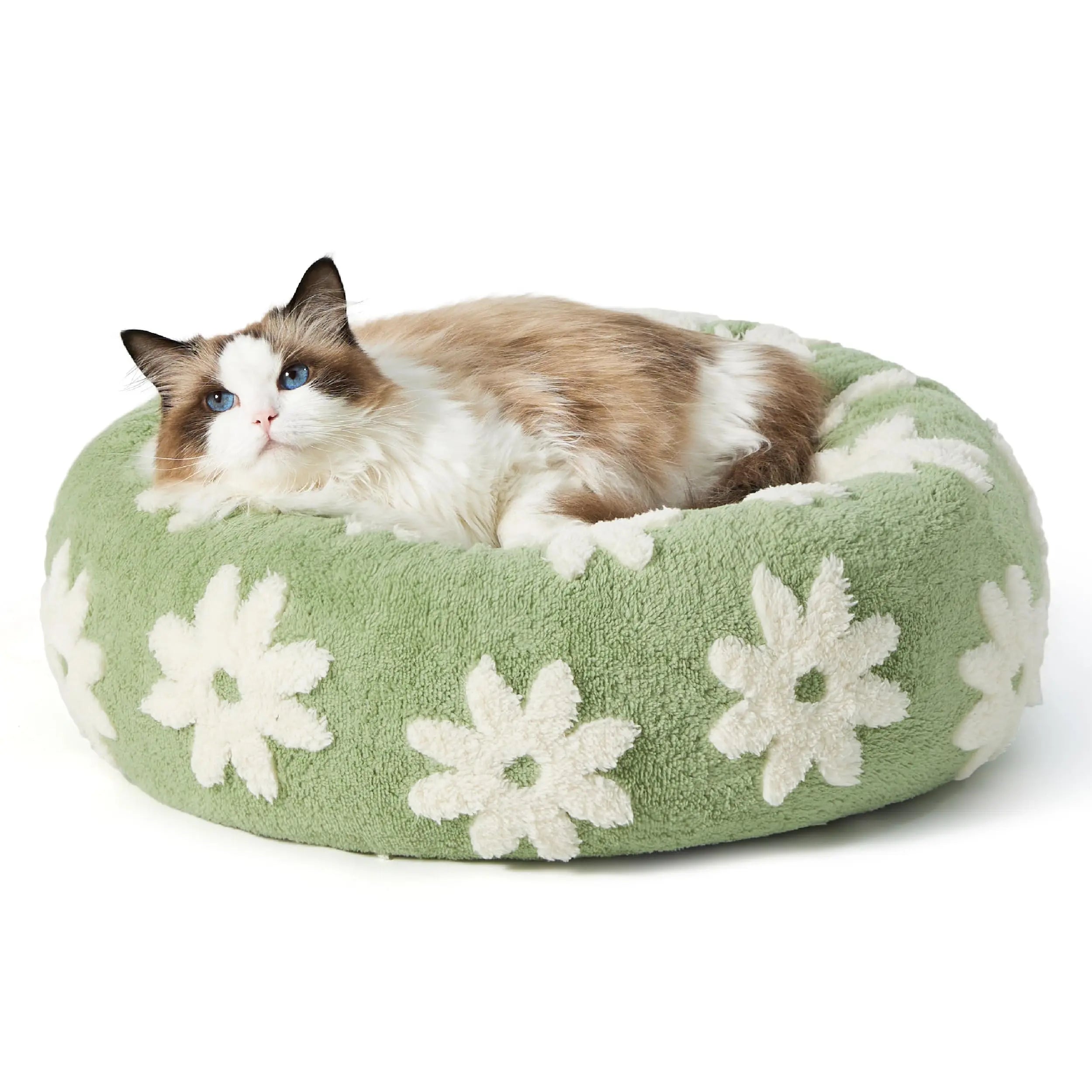 Cloud-Soft Calming Donut Bed – Ultra-Plush Anti-Anxiety Pet Bed